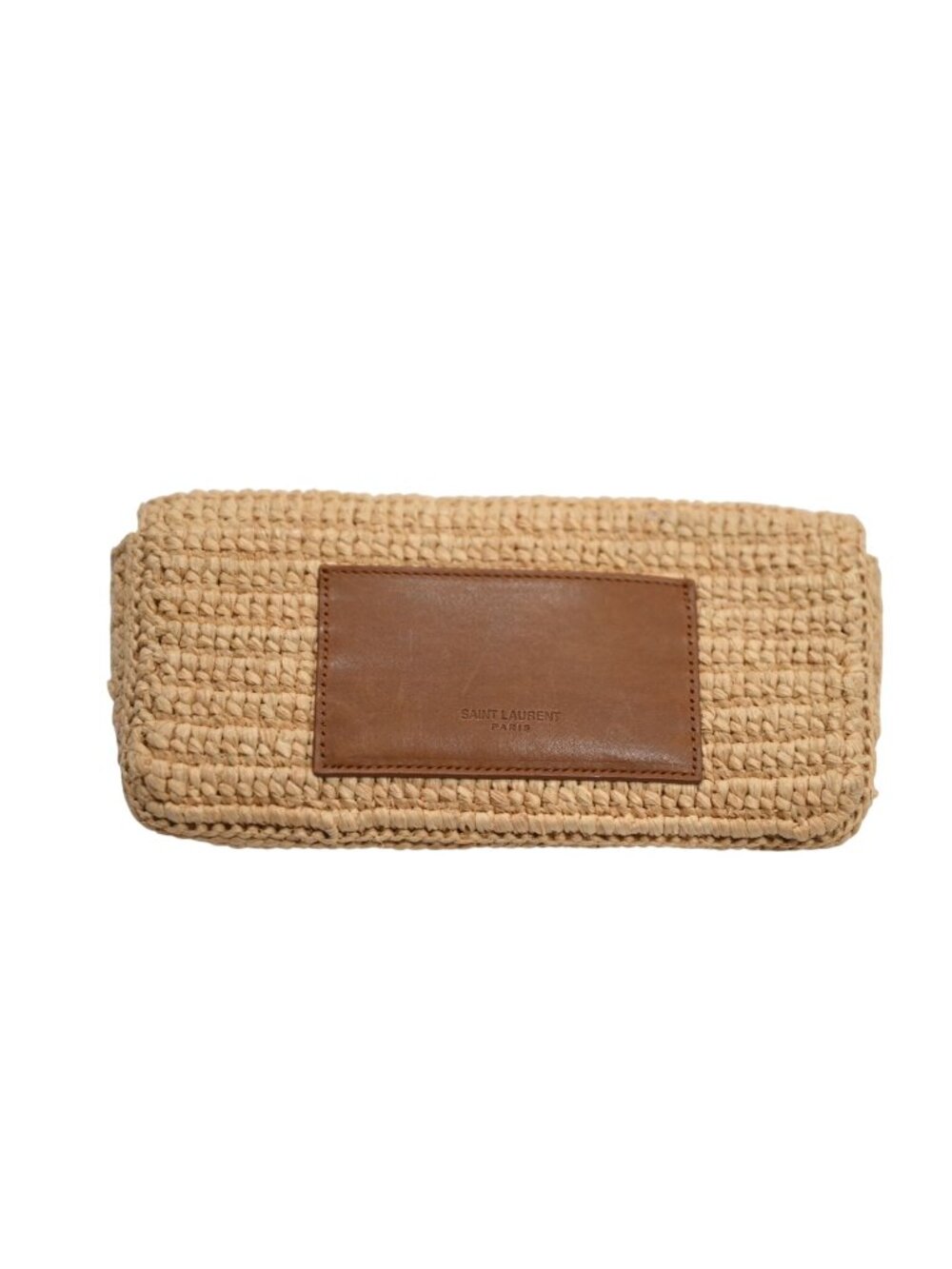 Yves Saint Laurent Icare Sunglasses Case in Raffia - Picture 2 of 7